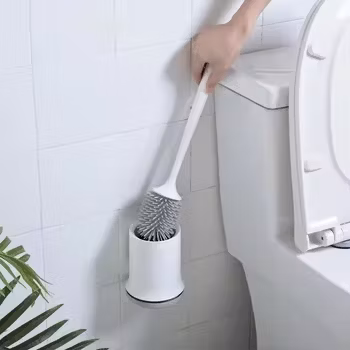 Household Cleaning Tool New Silicone TPR Flexible Toilet Bowl Brush